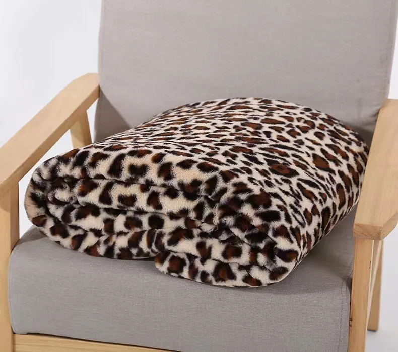 Luxury Wholesale plain super soft faux fur blanket throw in China
