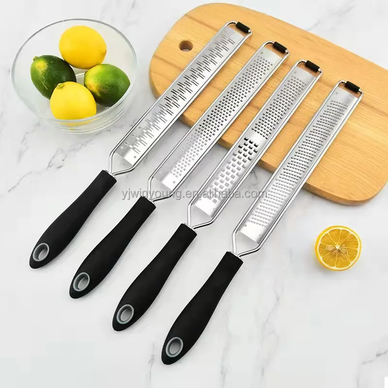 Kitchen Accessories Stainless Steel Flat Cheese Multi-purpose Food Grater Vegetable Fruit Chocolate Lemon Four Options