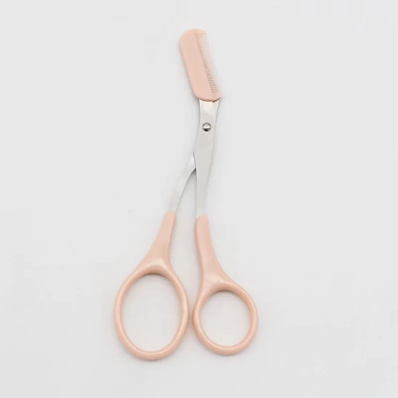 Factory Directly Supply Beauty Care Lash Eyelash Eyebrow Nail Scissors and Cutter 1+2 Set Trim Guide Comb