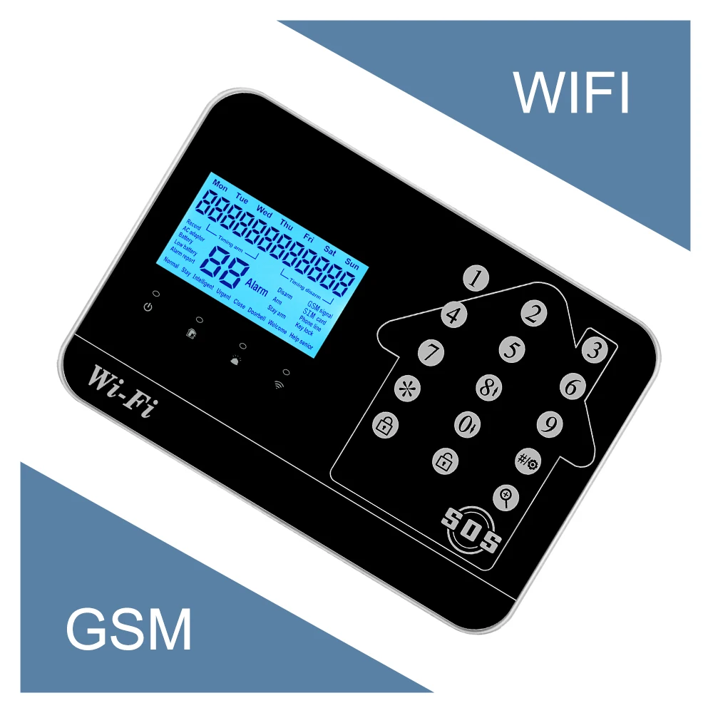 Рубчатый вельвет безопасности WL-JT-99CST Wi-Fi PSTN Tuya Автоматическая сигнализация GSM SMS домашняя охранная интеллигентая (ый) охранной сигнализации