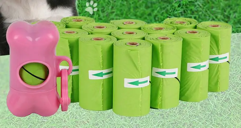  Corestarch пластиковые compostable собака poop сумки мешок с