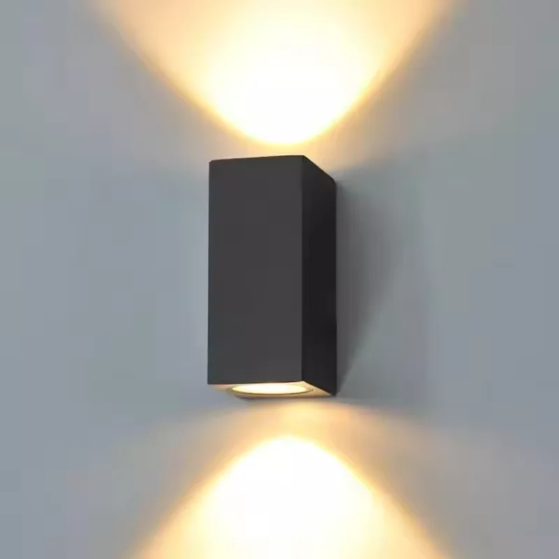 Modern 12W Square waterproof led wall lamp waterproof wall lamp up and down wall light for garden yard decoration lighting