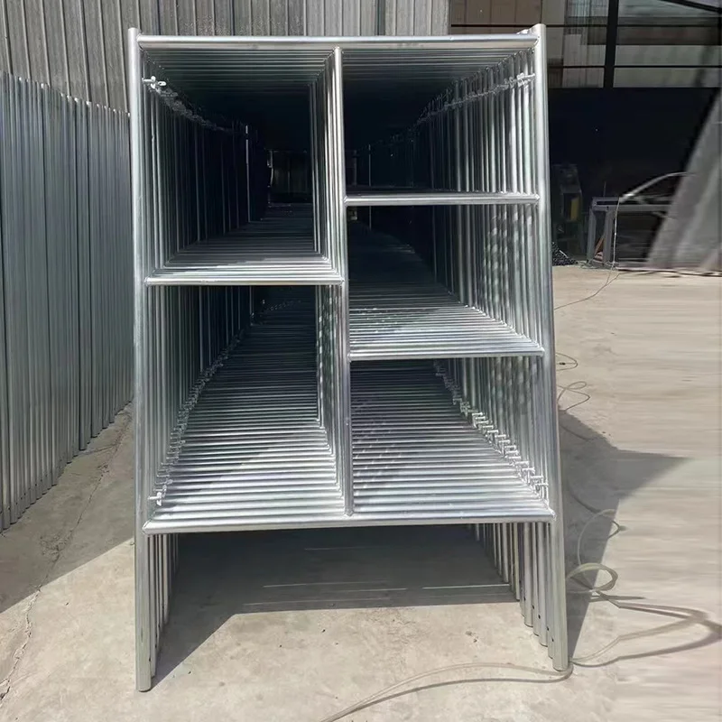 New Arrival Industrial Design Style Ladder Factory Built Steel Pipe Galvan Metal Scaffoldings for Construction Usage