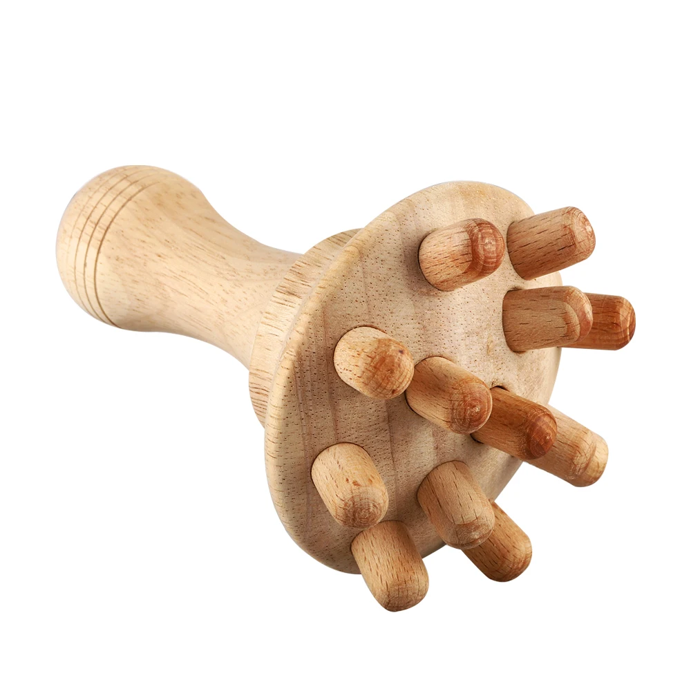 Wood Therapy Massage Roller Maderoterapia Set Wooden Scalp Massager