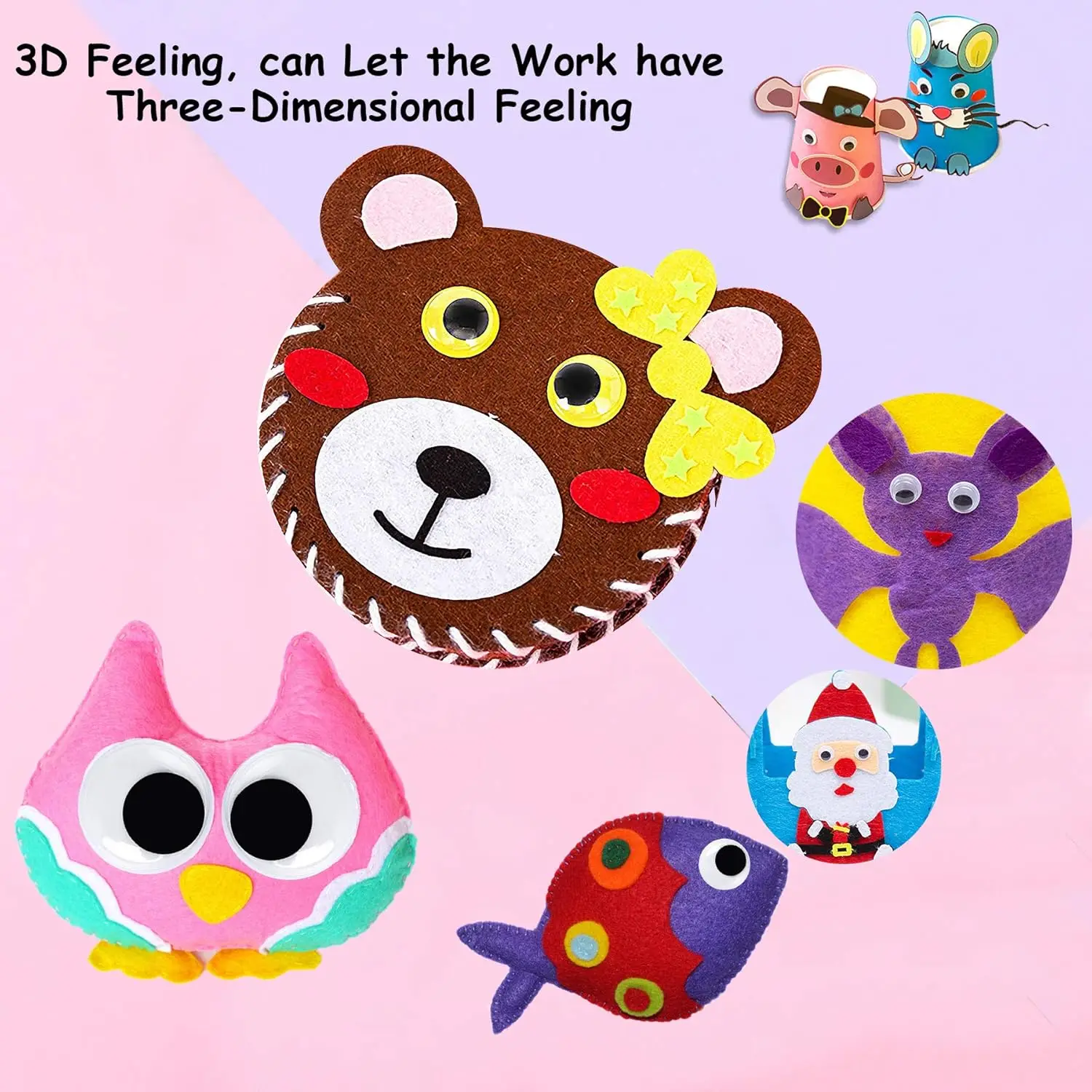 Toy Eyes Wiggle Eyes Set for DIY Projects and Art Creations