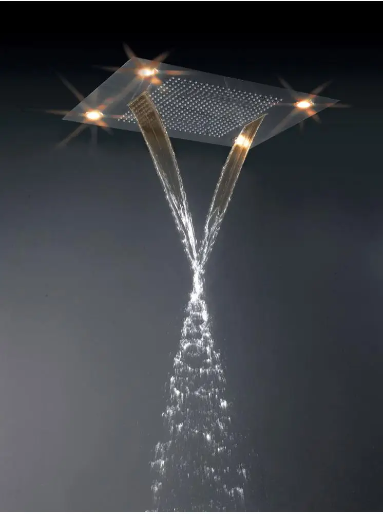 
kaiping CUPC Big Rain,Waterfall, 4 function shower Bathroom Thermostatic Shower Set / Multifunction Concealed Shower 