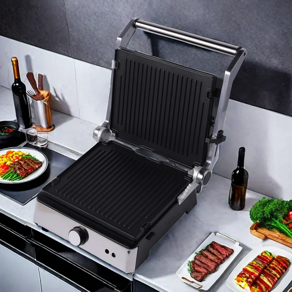 Wholesale custom Control Temperature individual plate Breakfast Machine easy cleaning smokeless grill