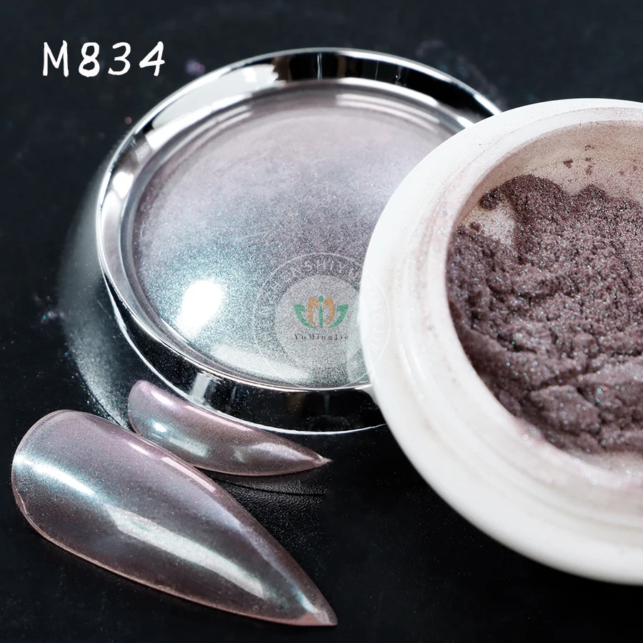 Chrome Powder Iridescent Aurora Magic Mirror Powder For Nail Gel Polish Salon Use