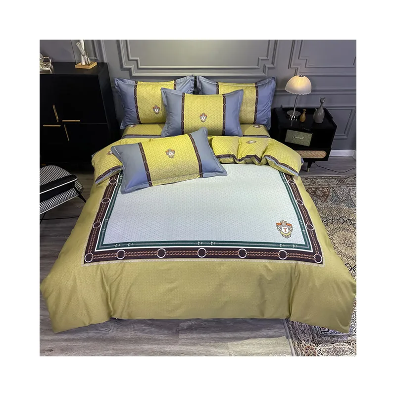 2021 new style hot-selling modern style bed pure cotton bed skirt four-piece bedding