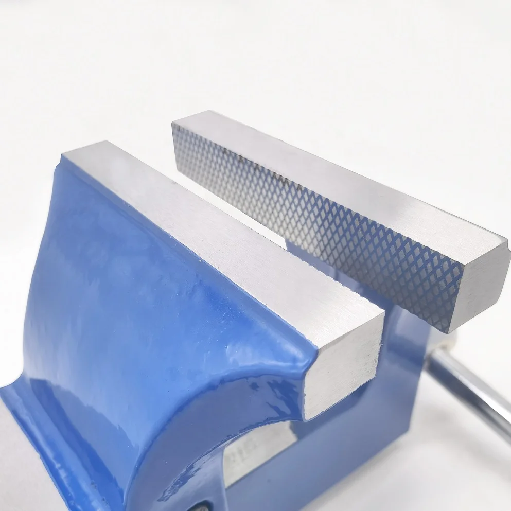 150mm 6 inch China cast steel bench vise with anvil and fixed base