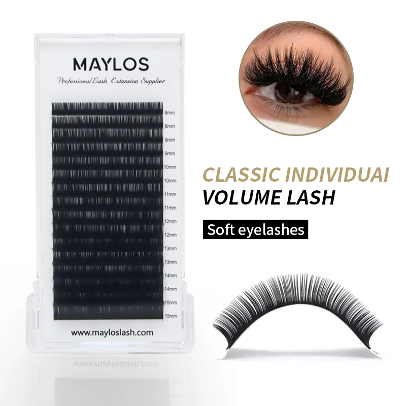 0.03mm mega volume lash 0.05 .07mm Russian volume lash 0.10 .12 .15 .18 .20mm classic lash C D curl 8-25mm eyelash extension