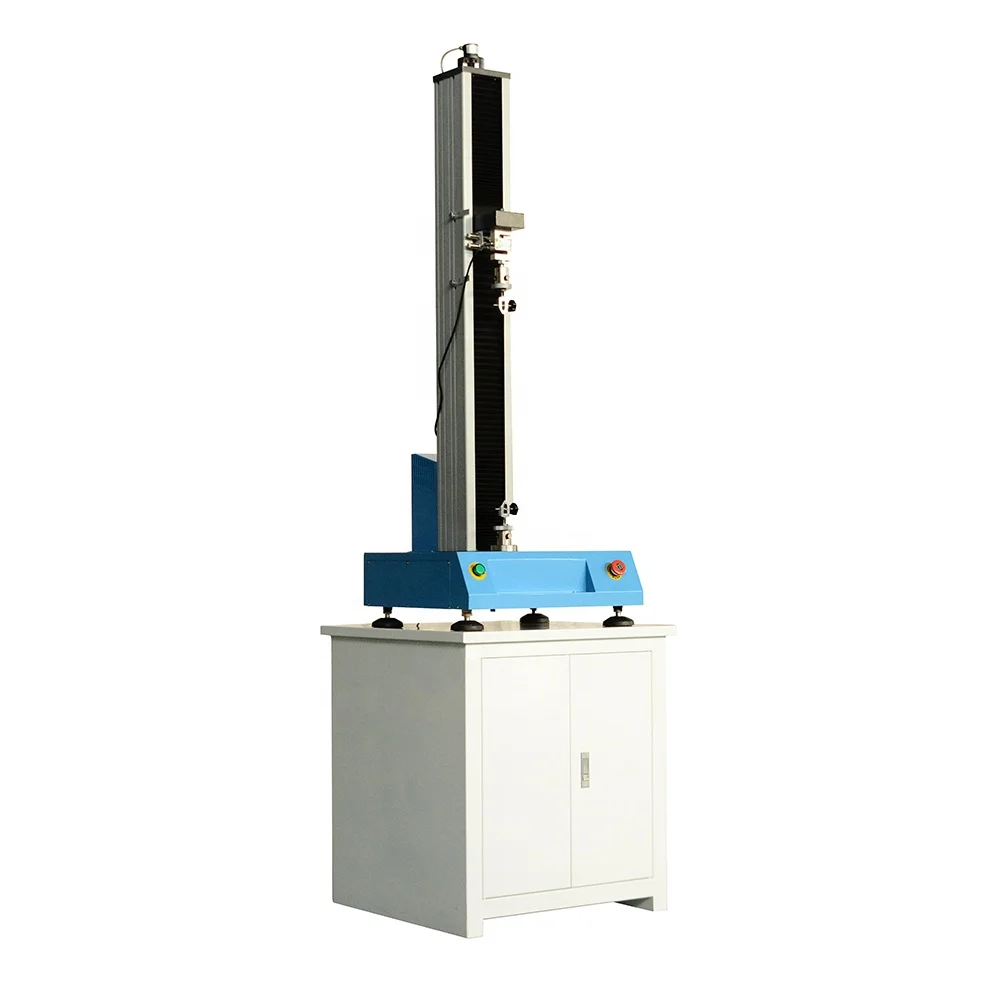 1KN Single Column Computer Control Electromechanical Test Equipment Laboratory Testing Machines With Manual Fixtures