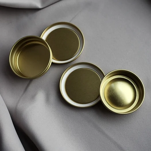 Stocked Empty Round 10G 30G 50G 100G Vacuum Metal Airtight Caviar Tin Can