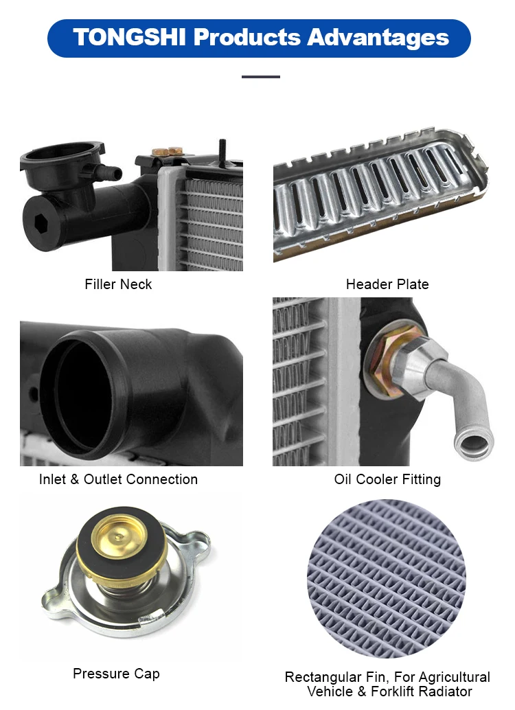 Hot Sales Car Cooling System Aluminium Radiator for ISUZU TROOPER 91- AT OEM 1300136 8973065230 8972095530 Auto Radiator 76026