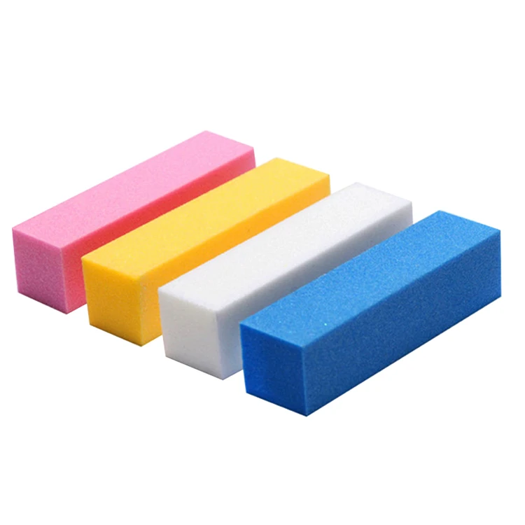 Factory Direct 4 Sides Nail Art Buffer Professional Elastic Sponge Sunshine Nail File And Buffer Set 4way Nail Buffer