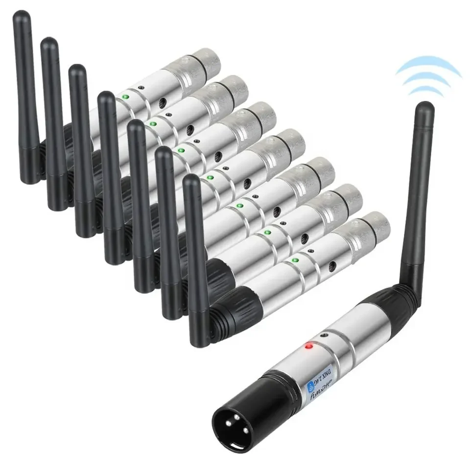 Factory price dmx 512 wireless Battery receiver transmitter controller led par light moving head light equipment