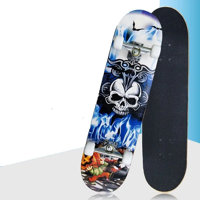 High quality 7 Layers Maple Wood Deck Pro Skateboards Long board Skate Boards  for  Beginners