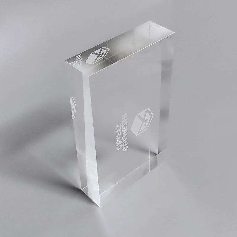 Transparent Acrylic Branding Display Block Personalized Clear Acrylic LOGO Block
