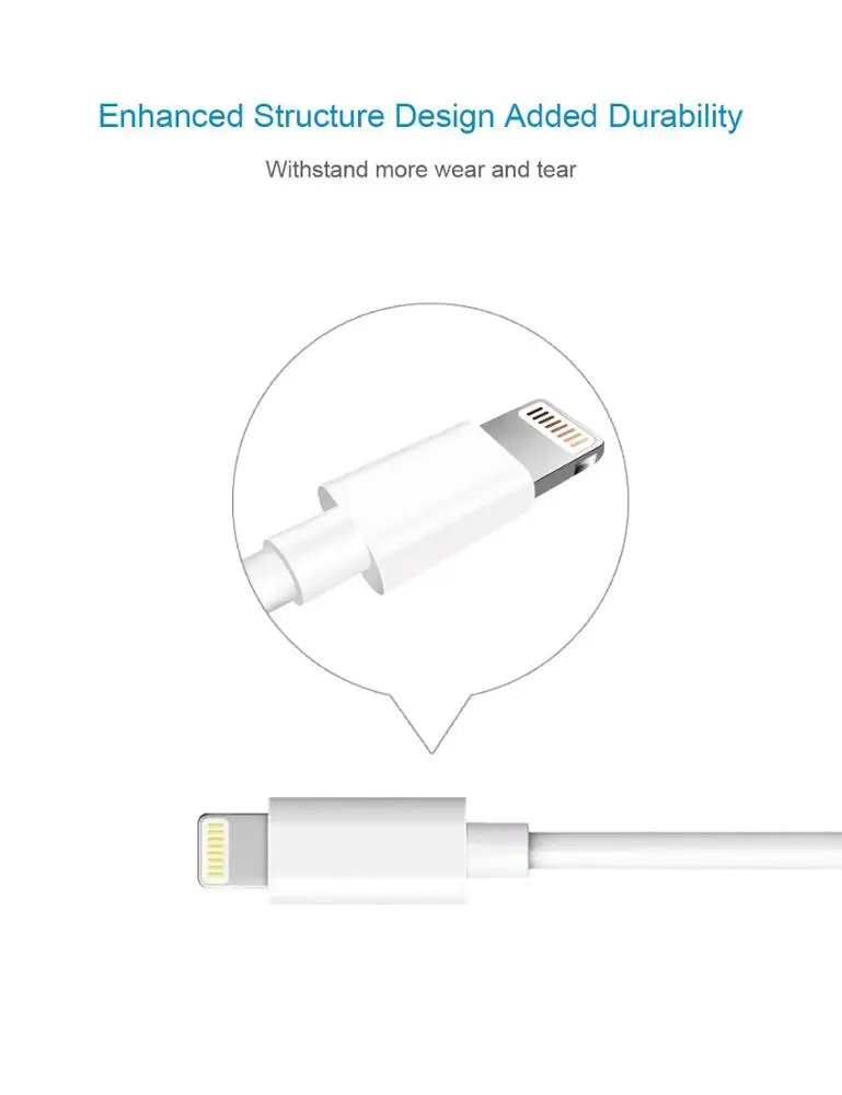 Кабель для передачи данных iphone оригинальный прочный кабель мобильного телефона 7 8 xs xr micro usb