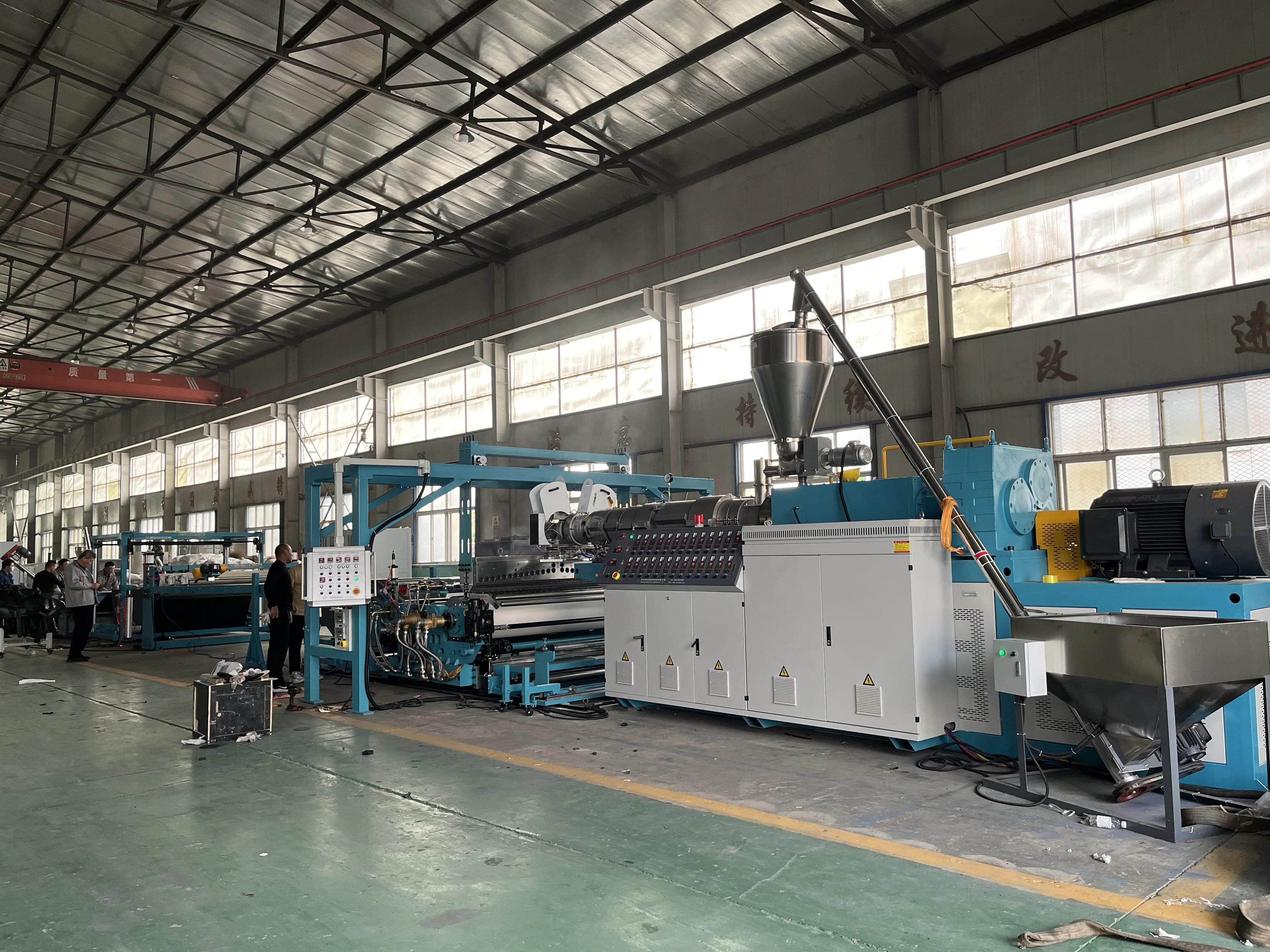 High Speed Plastic PVC Vinyl Flooring Mat Making Machine PVC Flooring Roller Production Line