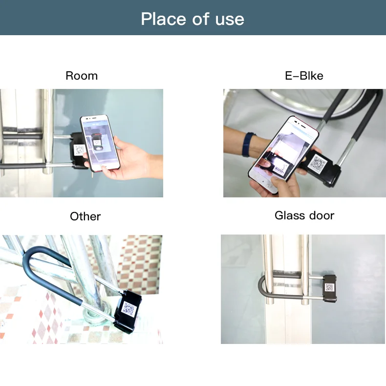 smart door lock knob handles with key U-lock china