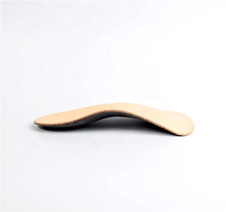 P13 3/4 leather heat moldable orthotic arch support flat feet custom orthotic thermoplastic insole