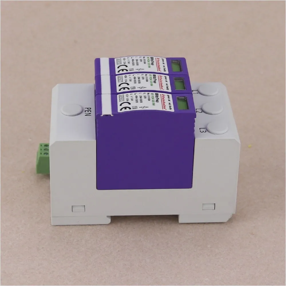 BT PCM TNC 320 RM Class II 3 Phase TNC Telebahn SPD 40kA AC KEMA-KEUR CB CE Protec Surg