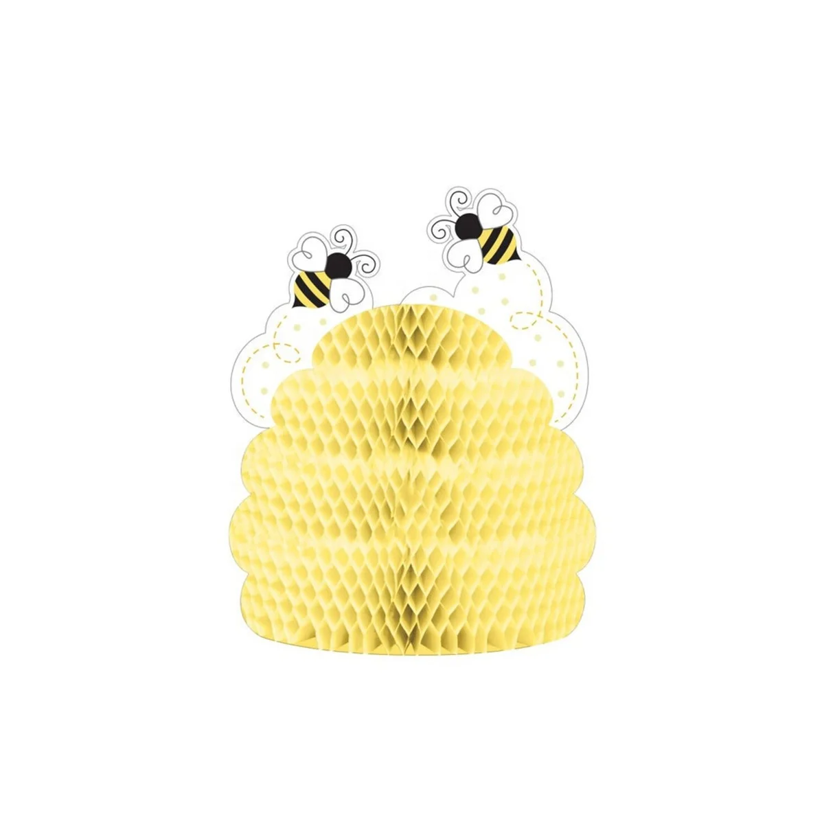 HAWIN 3PCS Bees theme Party Centerpiece Decorations Birthday honeycomb table decoration