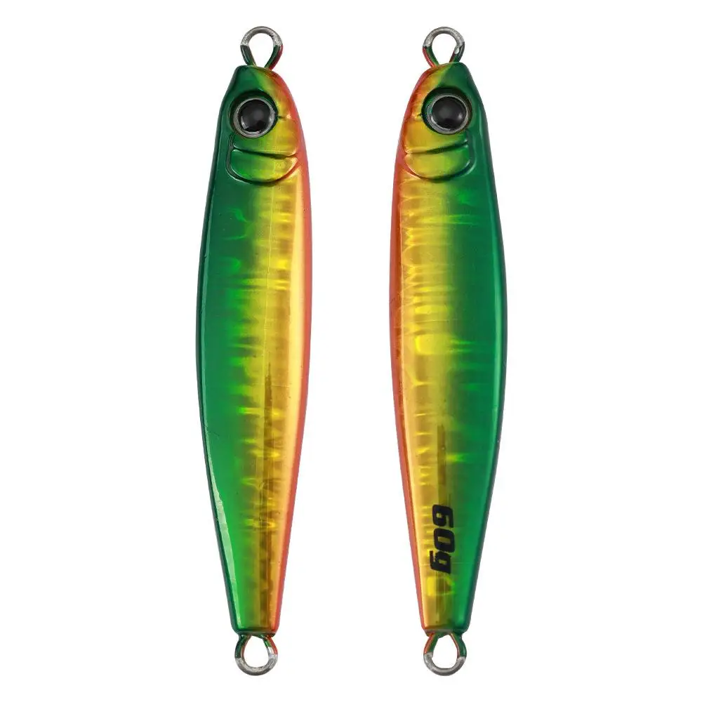 SY ODM Jig Fishing Lure Iscas Artificial Lifelike Eye Metal Bait 45g 60g 80g Shore Long Cast Swimbait Slow Pitch Jigs Lures