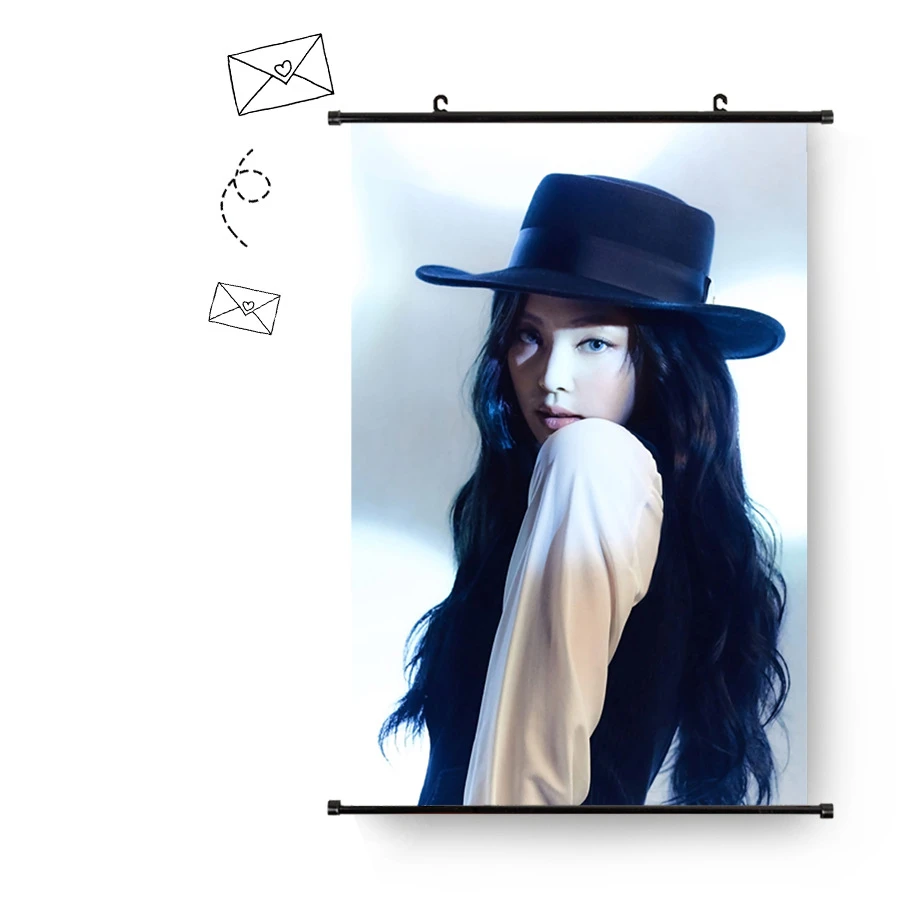  Wholesale KPOP Blackpink The Album Lovesi Girl Concept Photo Tapestry Fabic Poster Hanging
