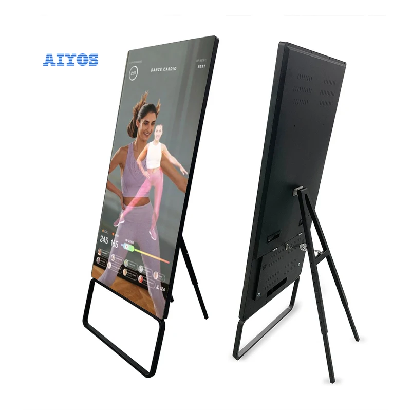 43 Inch LCD Smart Interactive bts Magic Mirror Player Indoor hair salon magic mirror led lcd touch kiosk magic mirror camera