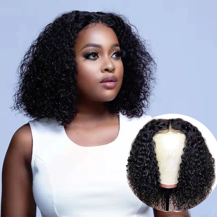 Best Quality kinky Curly Bob Cut Wigs HD Lace Front Wig, 4X4 Closure 100% Human Hair Pixie Short Curly Bob Wig