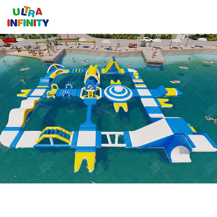New Hot Inflatable Floating Lake Water Play Commercial Aqua Park Inflatable Water Sports Amusement Sea Lake Water Park on sale