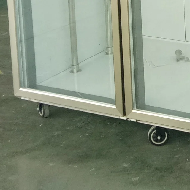 Stainless Steel glass Meat Hanging refrigerator Glass Meat Rack Fridge meat pork beef hanging refrigerated With Free Hook