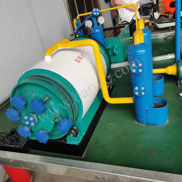 Small Scale Mini Waste Plastic Pyrolysis Plant With Skid Mounted