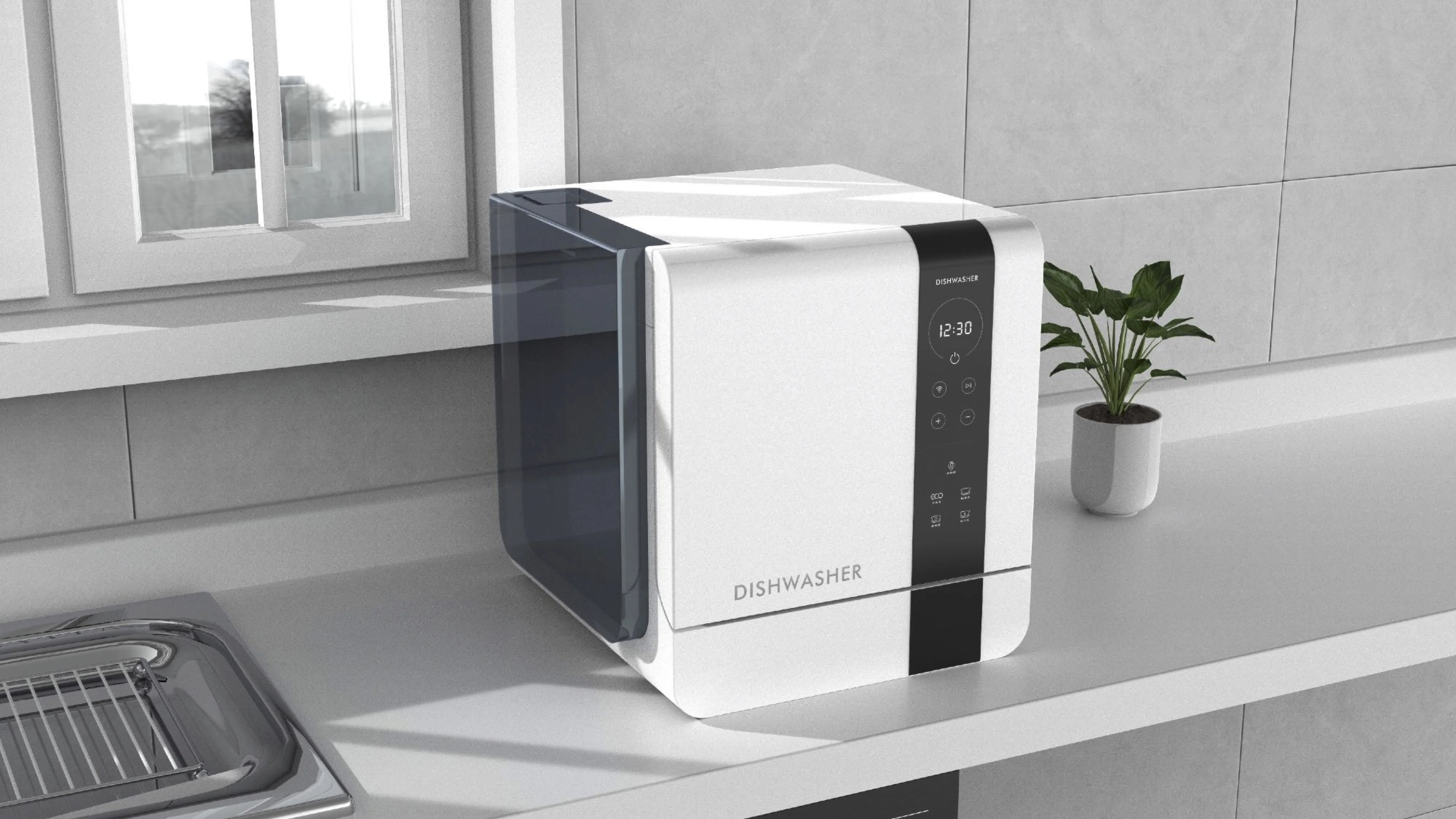 6sets mini Dishwasher/Portable dishwasher/Dish washer with LED Display