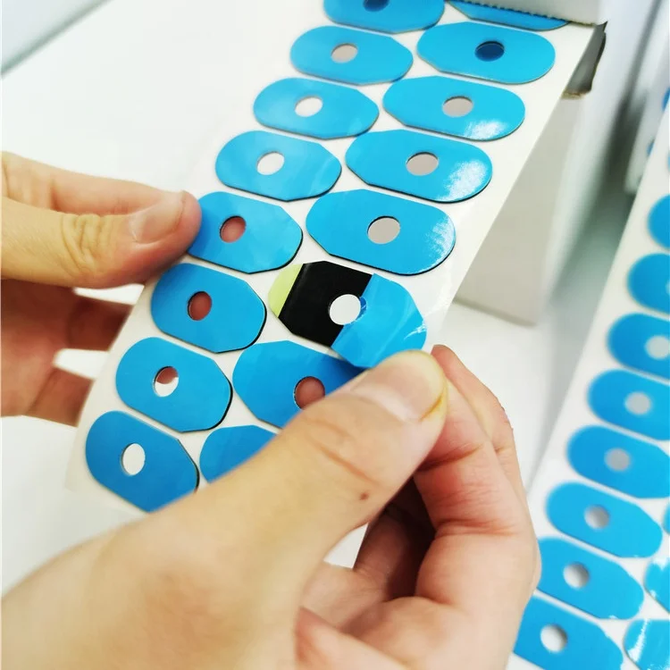 Blue lens blocking pads optical lab parts adhesive lens edging pad waterproof lens blocking pad suitable for variety of lenses