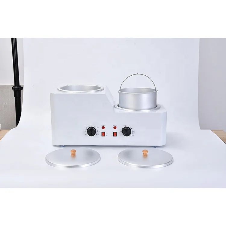 Двойной горшок красоты восковая терапия машина 4000cc контроль температуры парафин плавления машина депиляция воск нагреватель