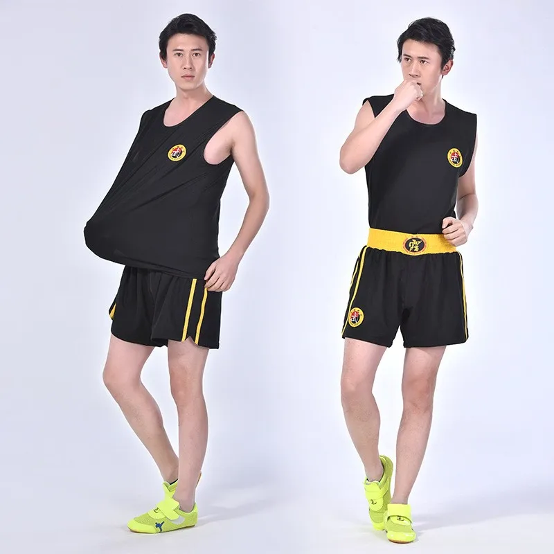 Wholesale custom Professional Good quality Muay Thai Wushu Sanda Boxing Clothes/Suit