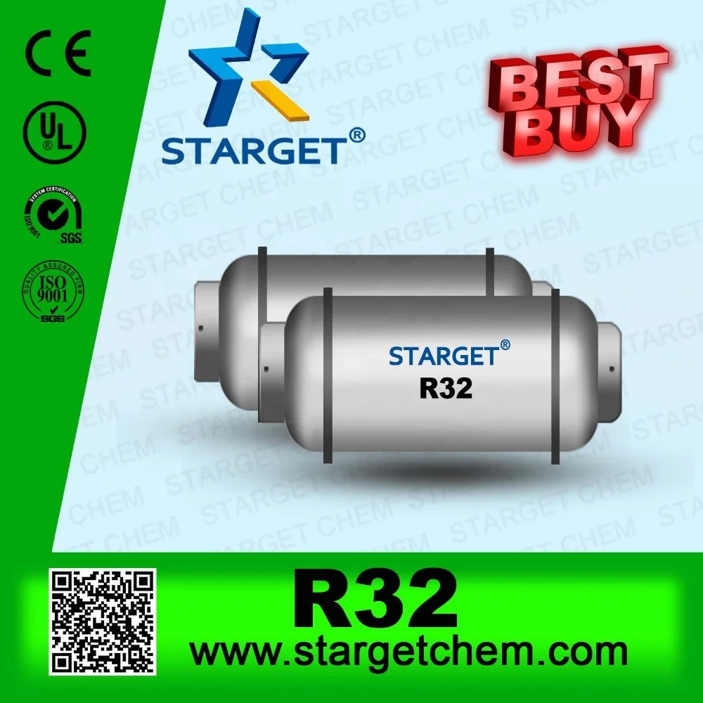 
High Quality Fast Delivery Ton Cylinder Gas Refrigerant R32 