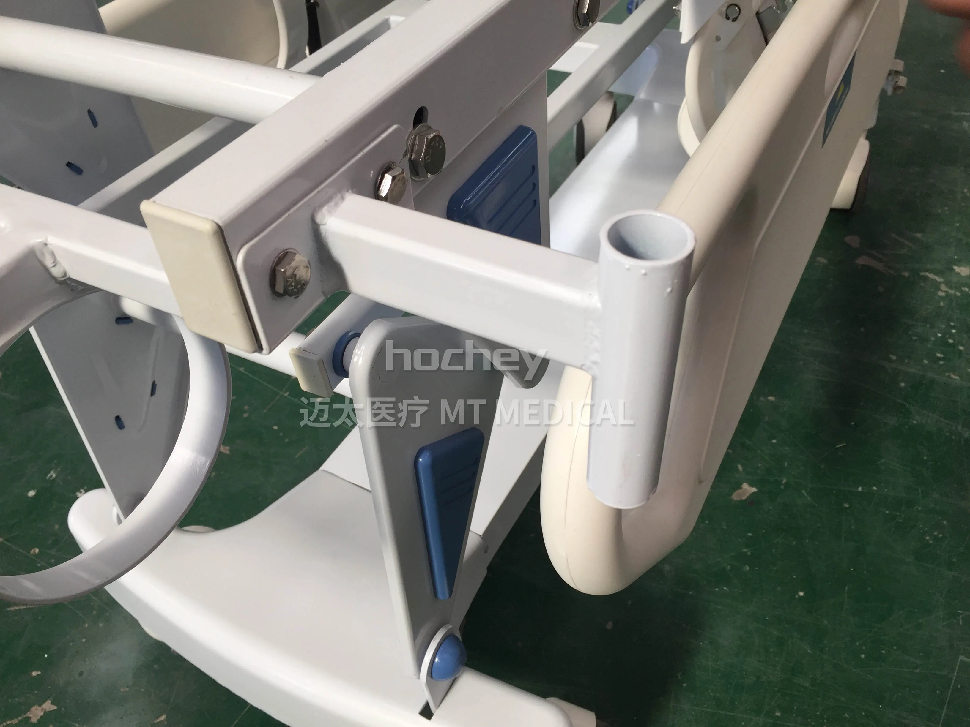 Hochey High Quality Manual Hospital Medical Ambulance Transport Emergency Stretcher Trolley