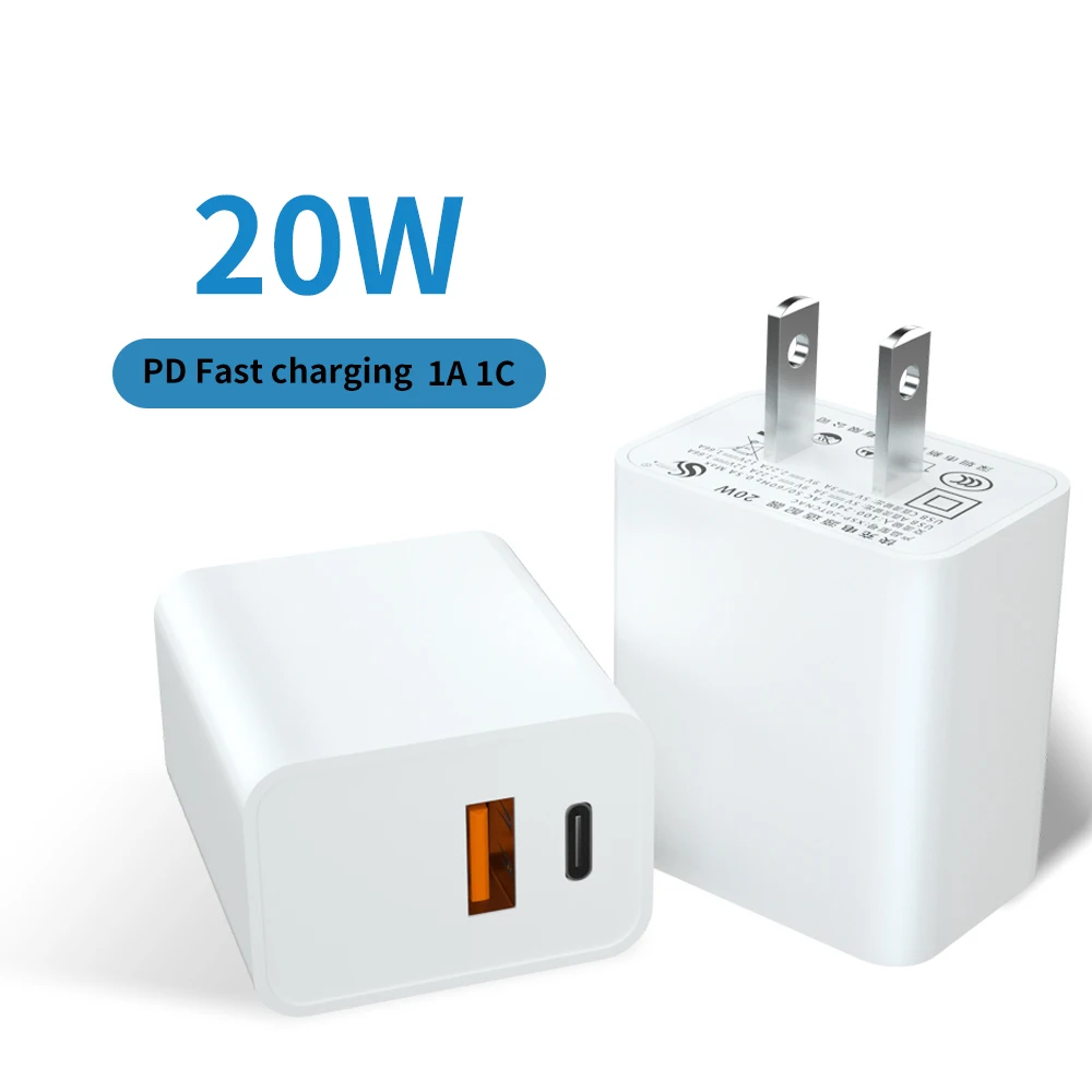 20w pd charger type c wall portable fast charger for iphone 13 charger 20w