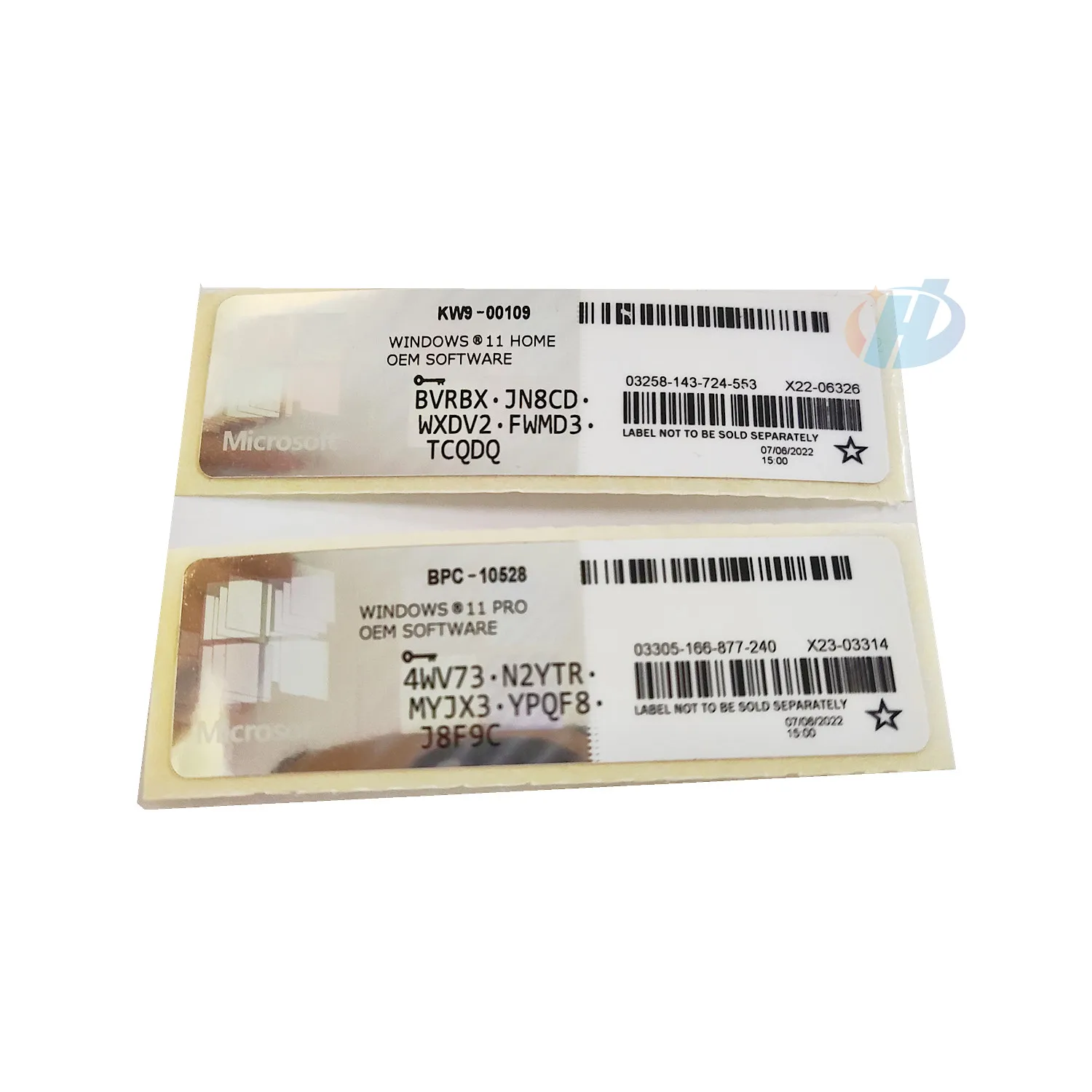 Новейшая наклейка Win 10 pro 11 COA sticker win oem key