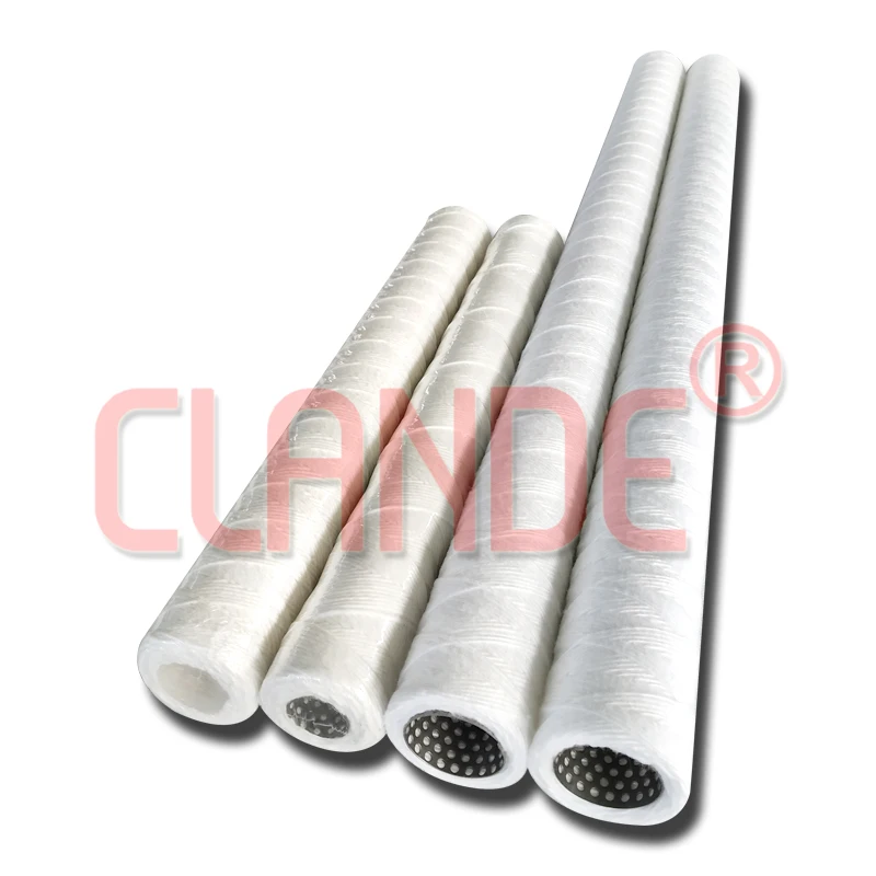 5/10/20/40 Inch 5 Micron String Wound Filter Cartridge For Water Refilling Station Machine