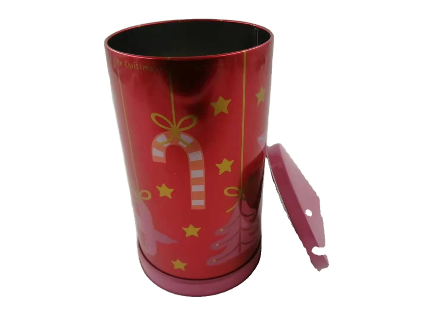 China factory low moq round musical gift tin can