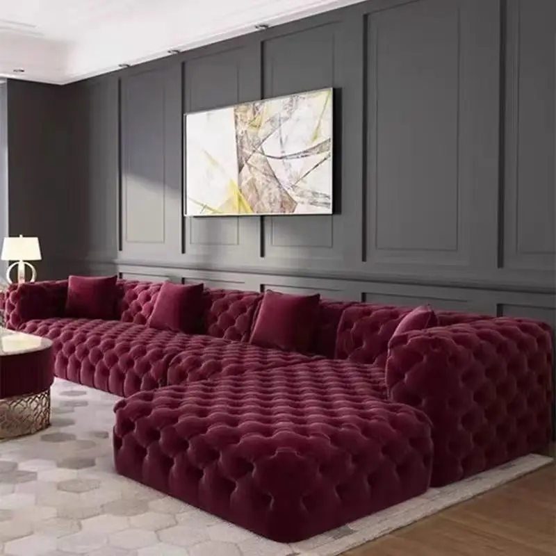 Commercial home furniture European style Multi-color sectional sofa set furniture sofa living room sofas