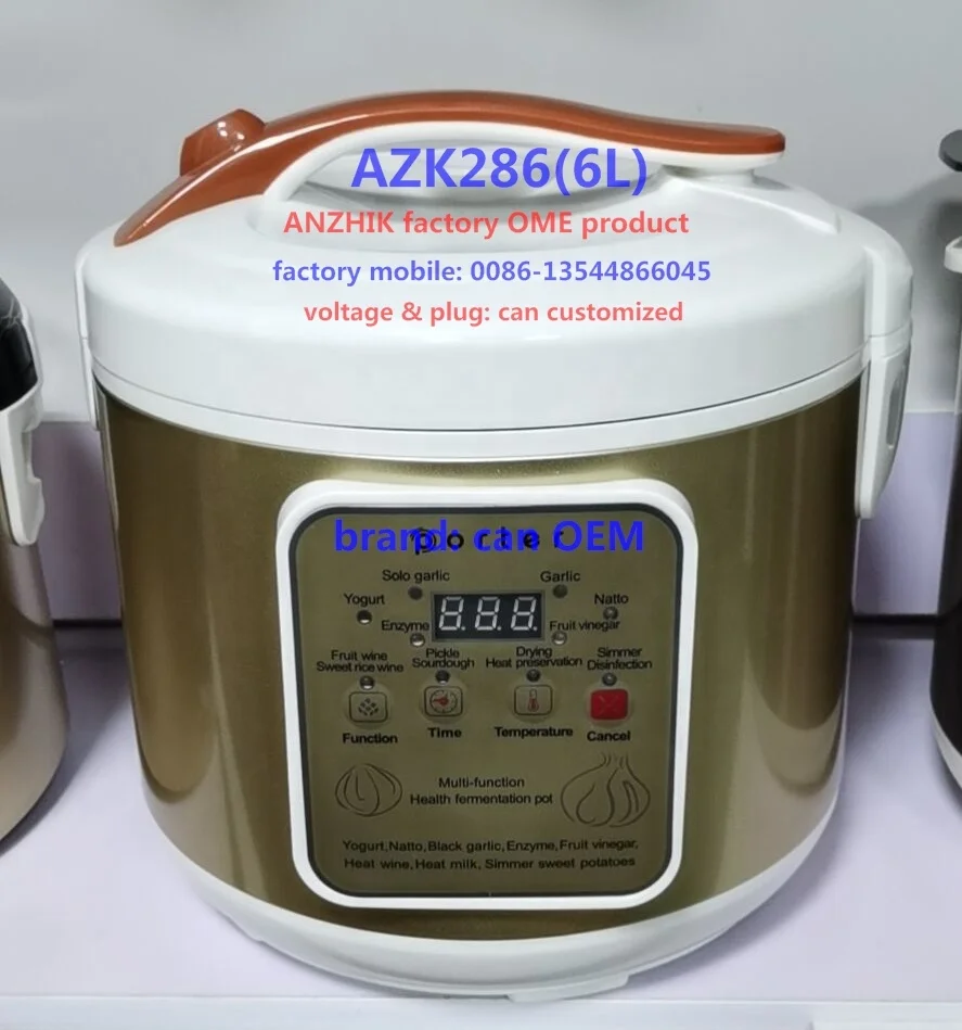 AZK286 маленькая Бытовая кухонная техника для хранения йогурта домашняя машина изготовления Черного Чеснока