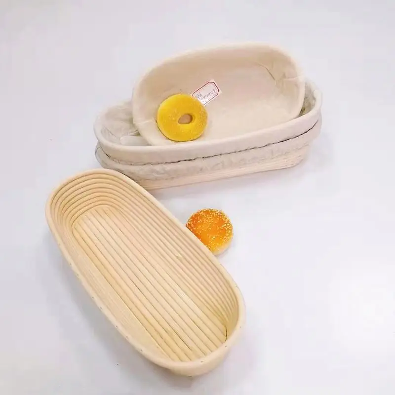 Good quality handicraft Indonesian cane oval banneton basket