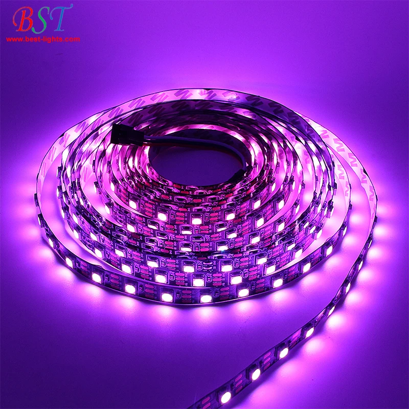 8mm Width RGBW SK6812 Side Emitting Addressable LED Strip Light with 4020 Chip