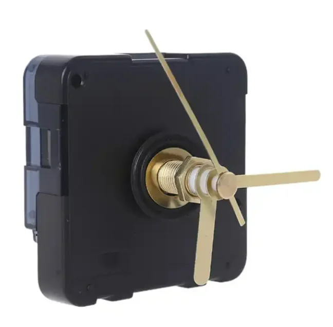 Chinese AA Standard Battery Clock Movement Mechanism and 3cm Hands Gold